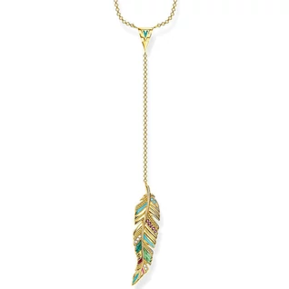 Thomas Sabo függő toll medálos sárga arany nyaklánc - KE1748-471-7-L45 Thomas Sabo függő toll medálos sárga arany nyaklánc - KE1748-471-7-L45