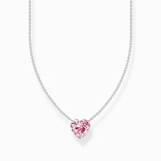 Thomas Sabo ezüst nyaklánc rózsaszín szív cirkóniával - KE2211-051-9-L45V Thomas Sabo ezüst nyaklánc rózsaszín szív cirkóniával - KE2211-051-9-L45V