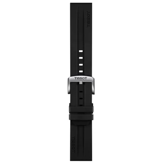 Tissot fekete szilikon óraszíj 22 mm Tissot fekete szilikon óraszíj 22 mm
