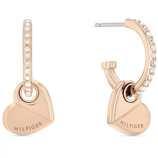 Tommy Hilfiger rozé arany szív női fülbevaló - 2780883