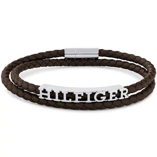 Tommy Hilfiger barna bőr férfi karkötő - 2790589