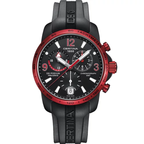 Certina férfi óra - C001.639.97.057.02 - DS Podium Chronograph GMT Aluminium