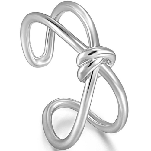 Ania Haie állítható ezüst csomó gyűrű - R029-02H