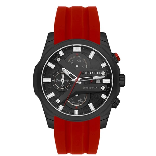 Bigotti Milano Raffinato Sport Chrono Rosso férfi karóra - BG110641-4
