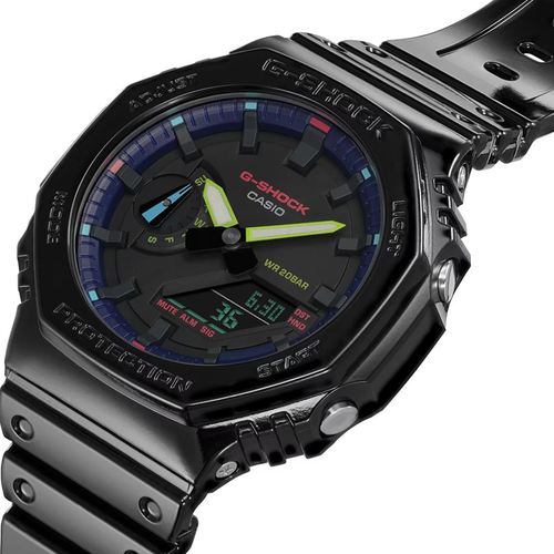 Casio férfi óra - GA-2100RGB-1AER - G-Shock Casio férfi óra - GA-2100RGB-1AER - G-Shock