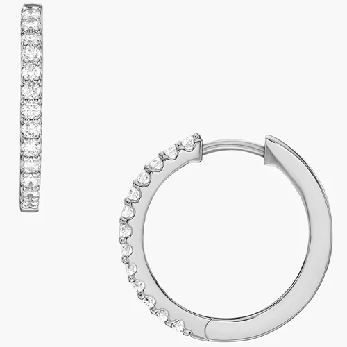 Fossil ezüst karika fülbevaló - JA7234040 - Ellis