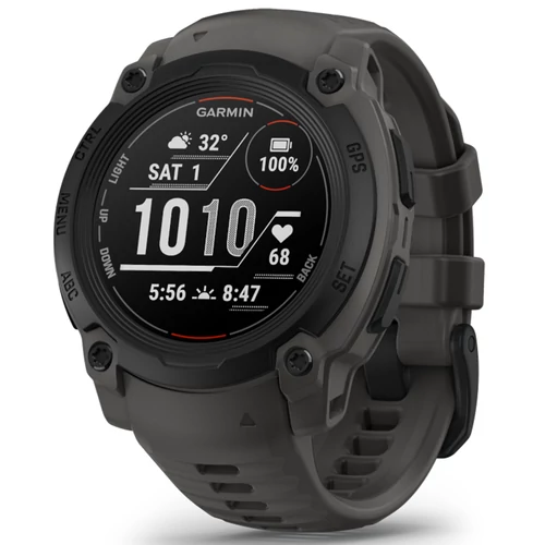 Garmin Instinct E, 40 mm, Fekete, sötétszürke szíjjal (ED) - 010-02932-00