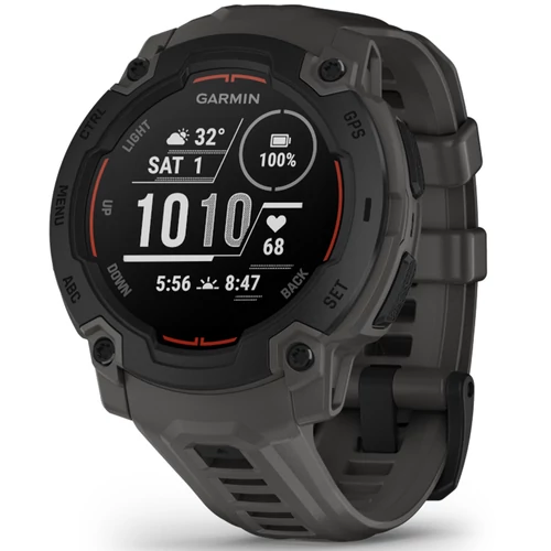 Garmin Instinct E, 45 mm, Fekete, sötétszürke szíjjal (ED) - 010-02933-00