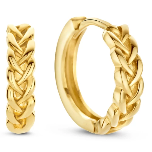 Jackie Gold fonott arany karika fülbevaló- JKE23.264