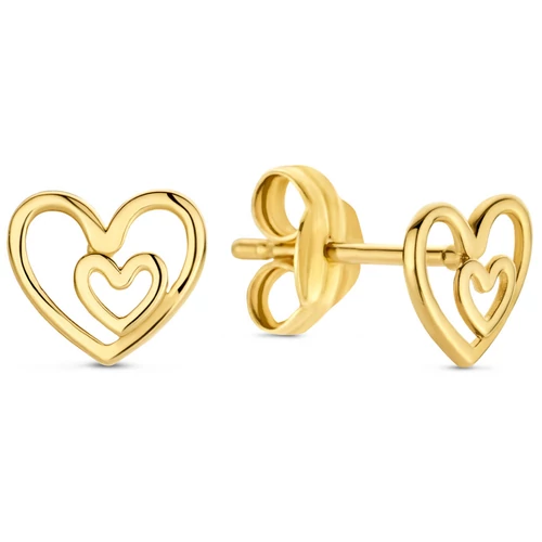 Jackie Gold dupla arany szív fülbevaló - JKE23.358