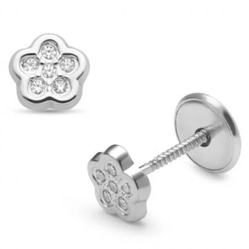 Lisa csillogó virág gyerek fülbevaló - JTAG-0428-18