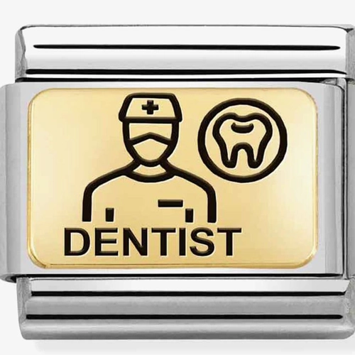 Nomination arany 'Dentist' charm - 030166/16