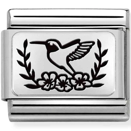 Nomination madár és virágok charm - 330111/19