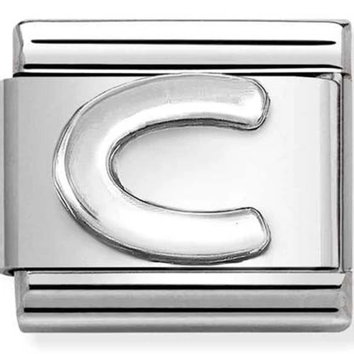 Nomination ezüst "C" charm - 330113/03