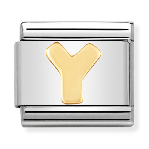 Nomination arany "Y" betű charm - 030101/25