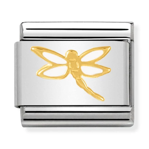 Nomination arany szitakötő charm - 030278/07