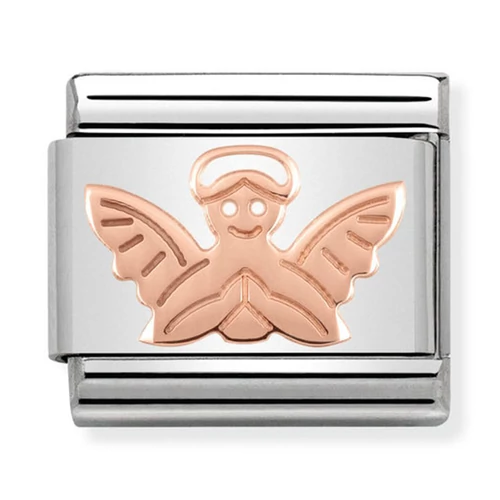 Nomination rozé arany angyal charm - 430104/14