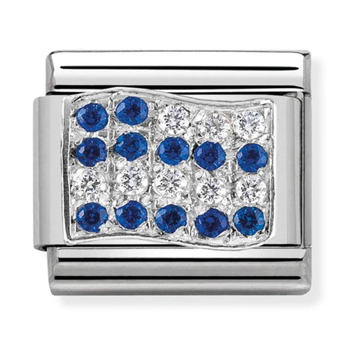 Nomination görög zászló charm - 330318/08