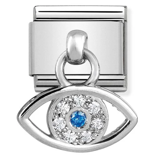 Nomination ezüst török szem charm - 331800/22