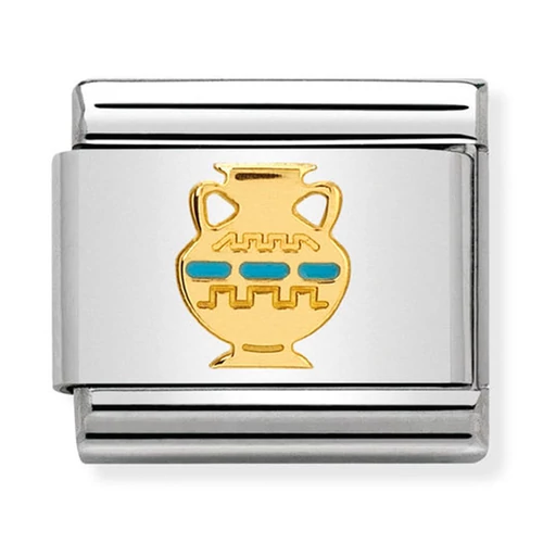 Nomination arany egyiptomi váza charm - 030262/14