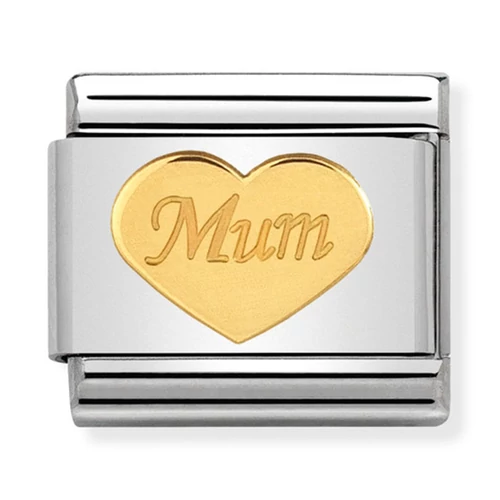 Nomination arany Mum charm - 030162/38