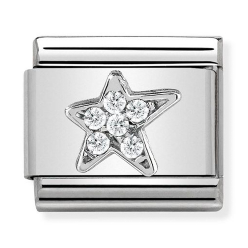 Nomination ezüst csillag charm - 330304/25