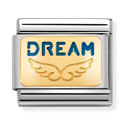 Nomination kék 'Dream' charm - 030284/35