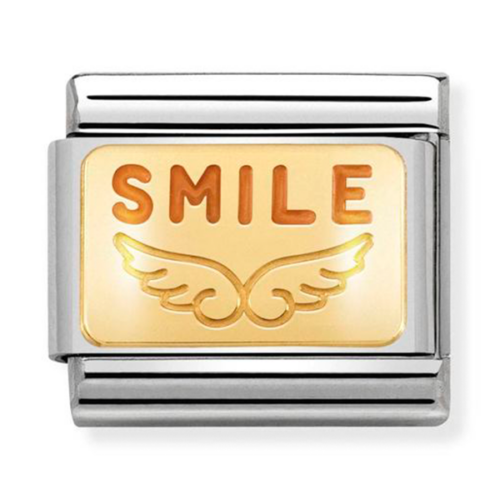 Nomination narancs 'Smile' charm - 030284/38
