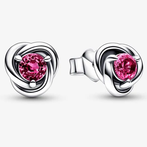 Pandora pink végtelen körök fülbevaló - 292334C05