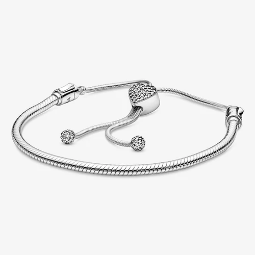 Pandora pavé szív záras karkötő - 598699C01-2