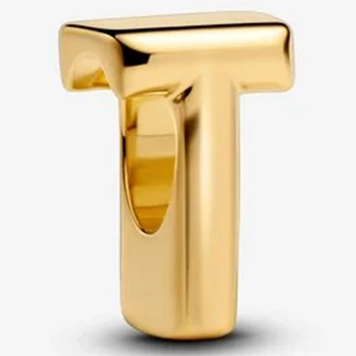Pandora arany "T" betű charm - 763966C00