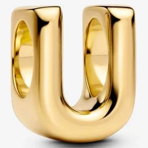 Pandora arany "U" betű charm - 763967C00