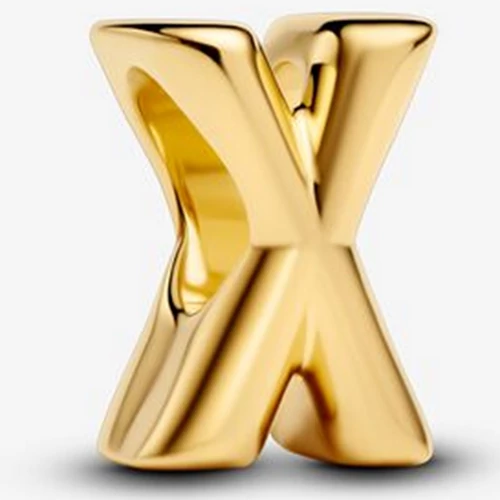 Pandora arany "X" betű charm - 763970C00