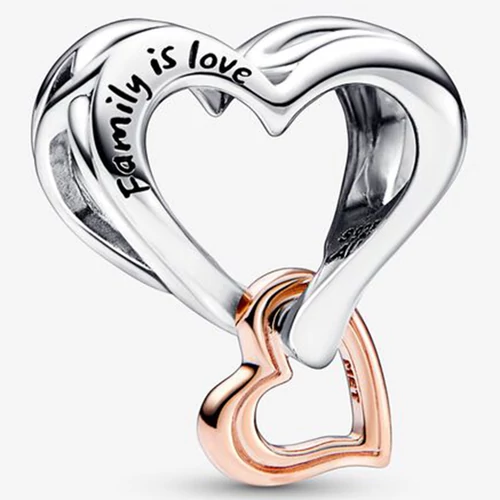 Pandora bicolor áttört végtelenjel szív charm - 782642C00