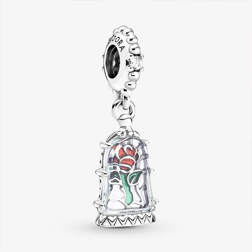 Pandora Disney Szépség és a Szörnyeteg bűvös rózsa függő - 790024C01