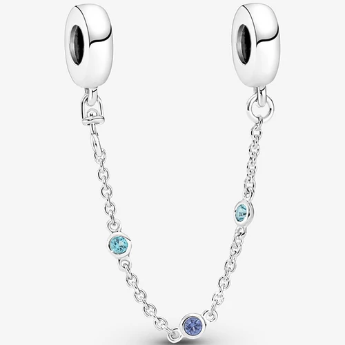 Pandora tripla kék köves biztonsági lánc - 791688C01-05