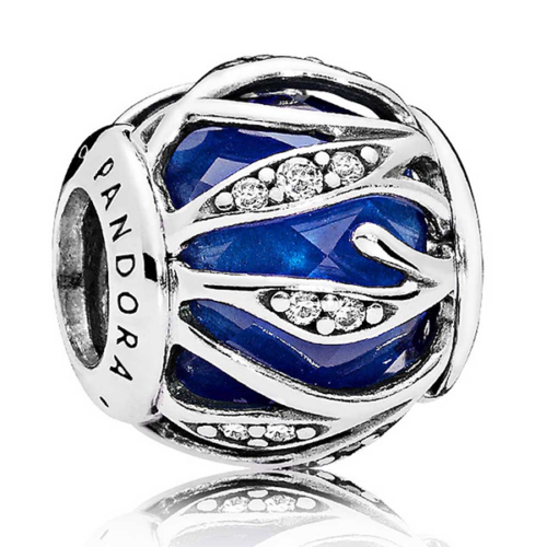 Pandora kék fonódó ragyogás charm - 791969NCB