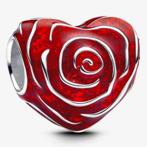 Pandora Rózsa szív charm - 793673C01