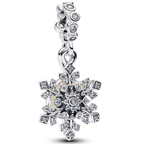 Pandora dupla hópehely ezüst függő - 794142C01