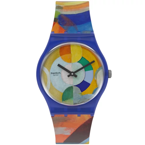 Swatch x Centre Pompidou unisex óra - GZ712 - Carousel, by Robert Delaunay