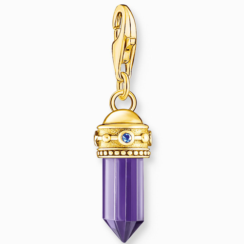 Thomas Sabo aranyozott lila amulett charm - 2048-973-13