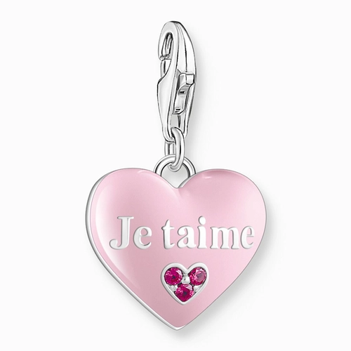 Thomas Sabo rózsaszín szív charm - 2073-042-9
