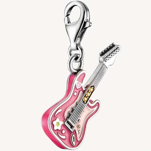 Thomas Sabo pink elektromos gitár charm - 2220-691-7