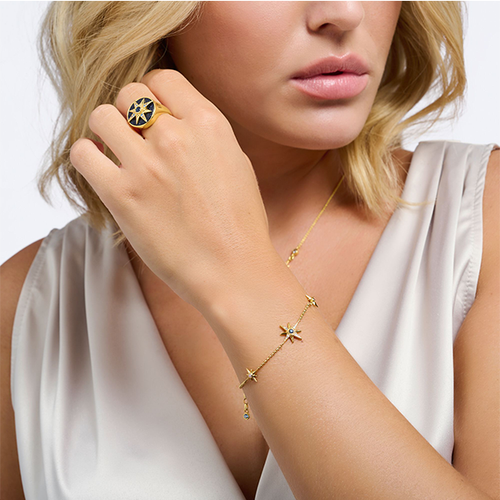 Thomas Sabo csillagos köves karkötő - A2037-959-7-L19V