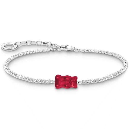 Thomas Sabo x HARIBO tenisz karkötő piros gumimacival  - A2187-052-10-L19V