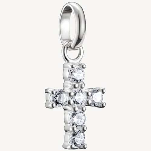 Thomas Sabo Connect cirkónia köves ezüst kereszt charm - CC1206-051-14