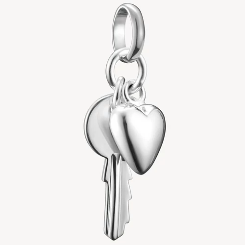 Thomas Sabo Connect ezüst kulcs és szív charm - CC1233-001-21