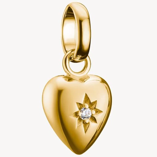 Thomas Sabo Connect sárga arany szív csillag charm - CC1234-414-14