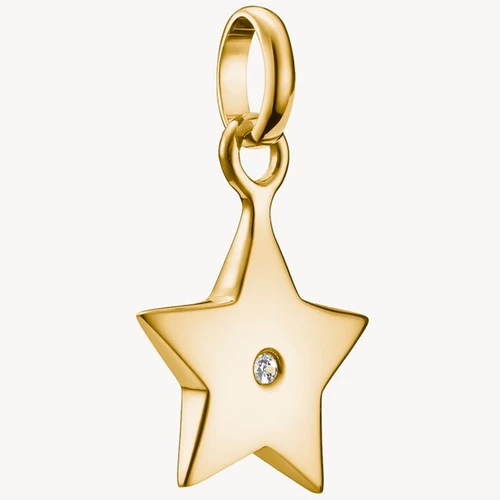Thomas Sabo Connect cirkónia köves sárga arany csillag charm - CC1238-414-14