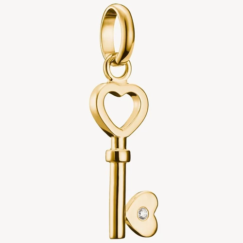 Thomas Sabo Connect cirkónia köves sárga arany kulcs charm - CC1241-414-14
